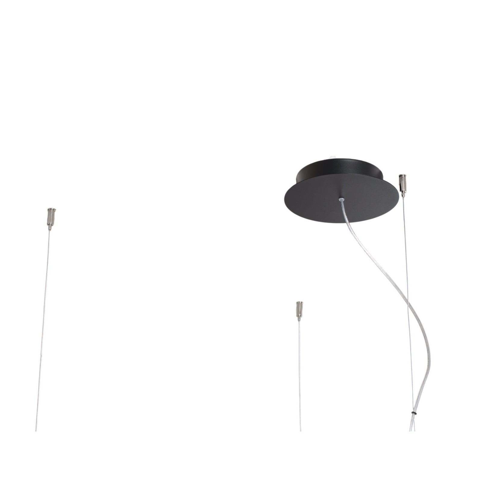 Suspension LED Rio 110 horizontale 3 000 K noire