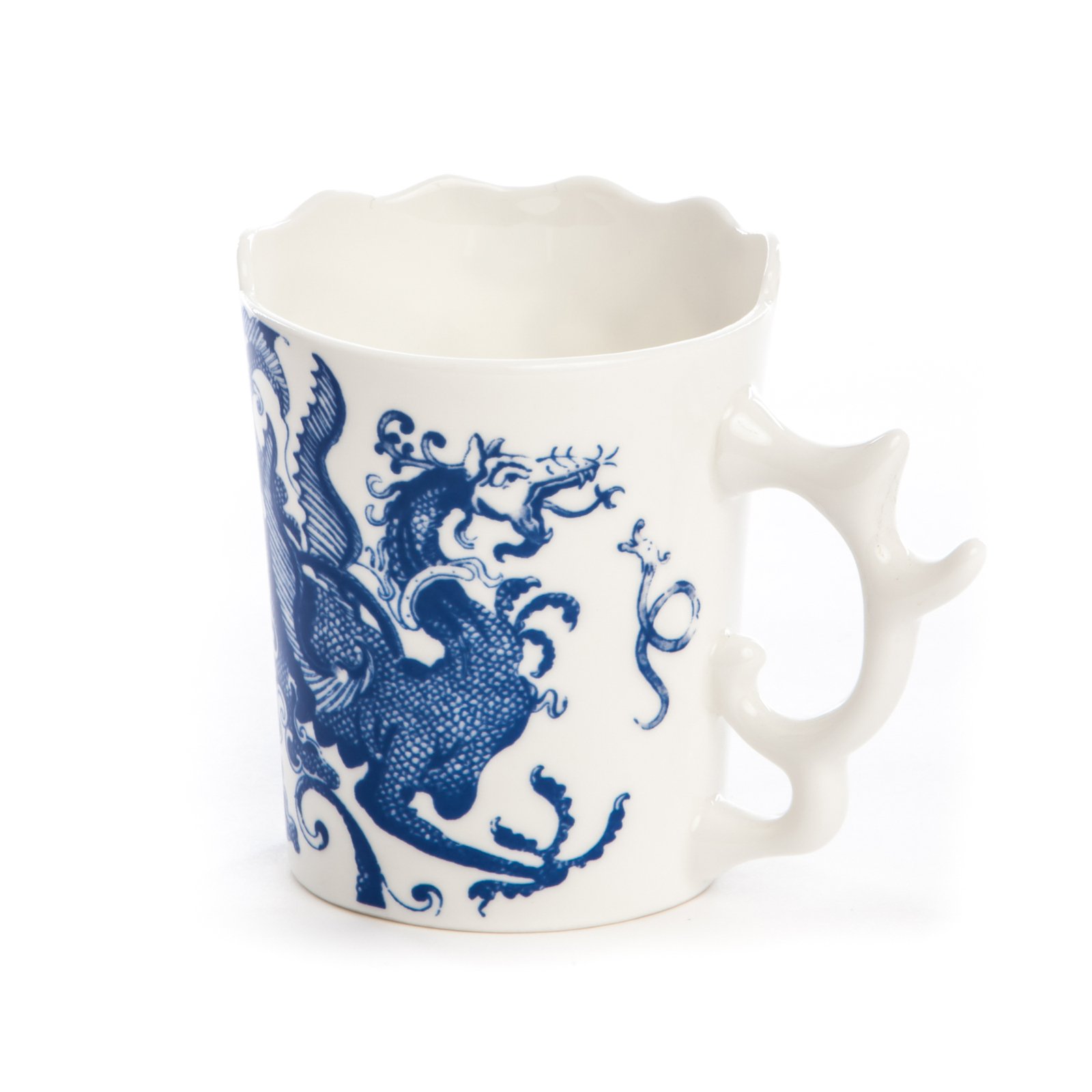 Caneca SELETTI Hybrid Procopia, branca, 350 ml, porcelana