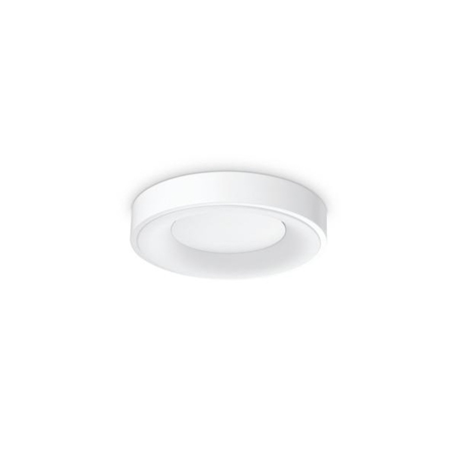 Ideal Lux Candeeiro de teto LED Planet, branco, Ø 30 cm, metal
