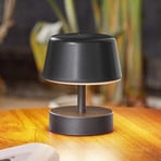 Lindby lampe de table LED rechargeable Nalani, 13 cm de haut, IP44, intensité