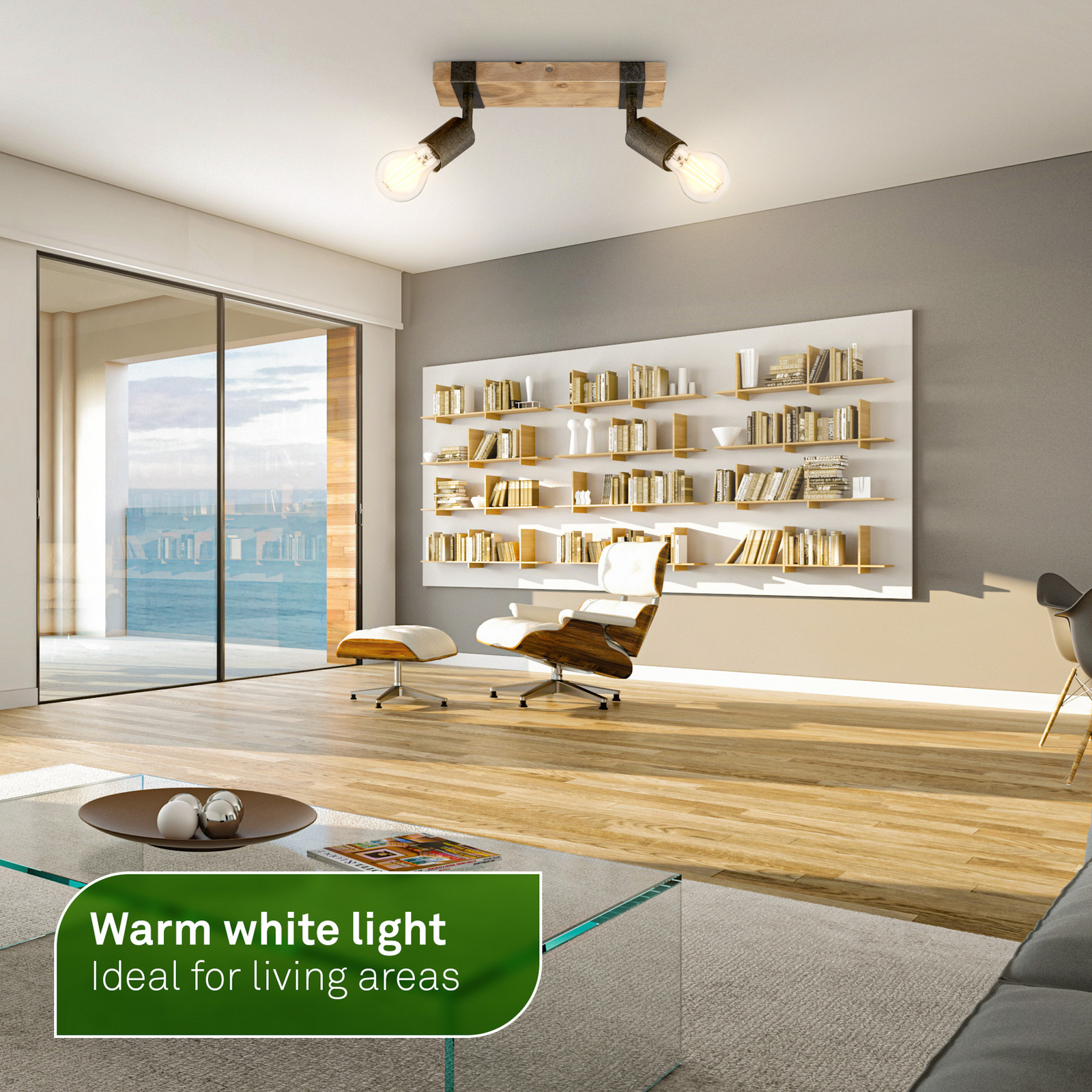 LED žarnica E27 4W prozorna 3000K 840 lm EEK A 2er