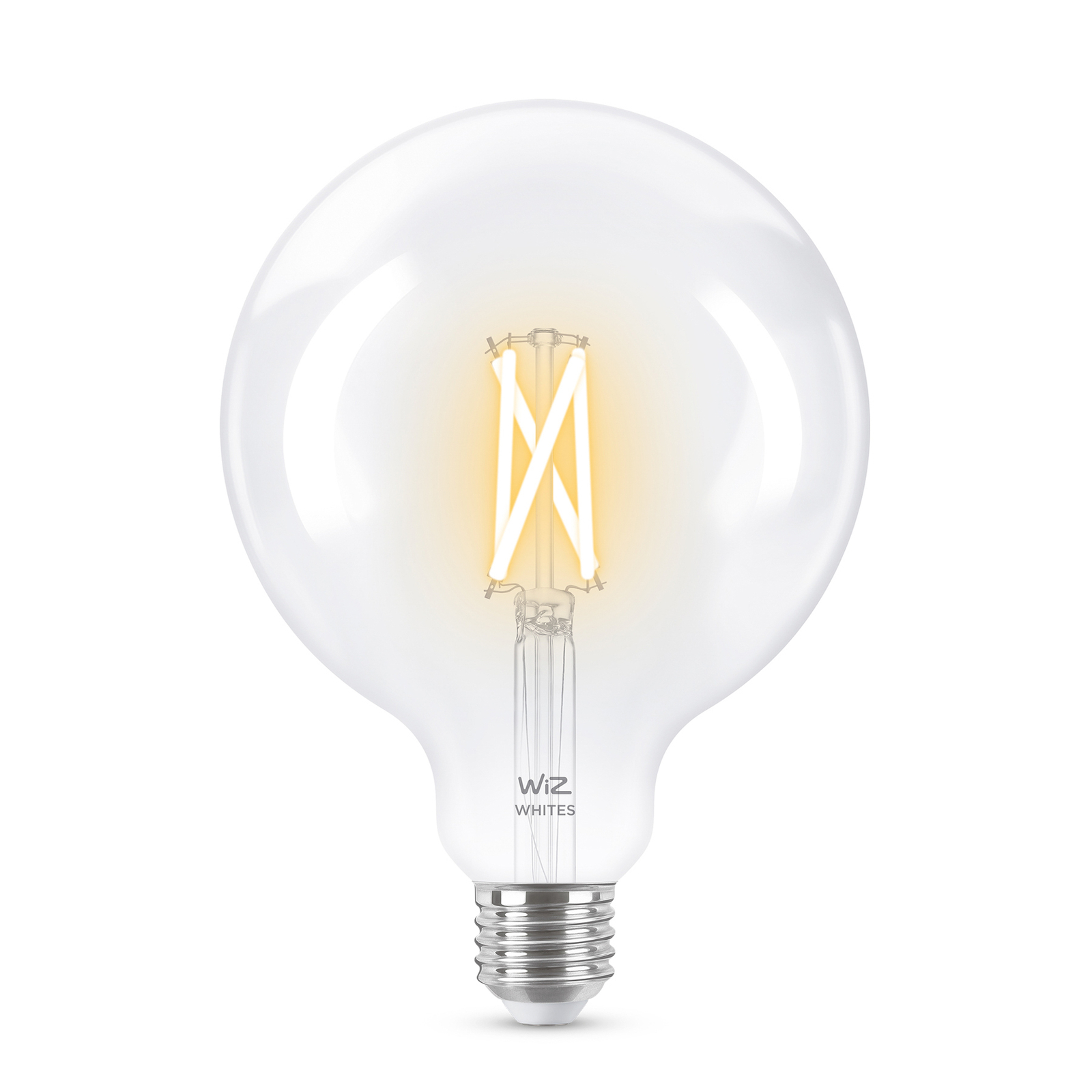 WiZ G125 LED bulb E27 6.7 W globe clear CCT