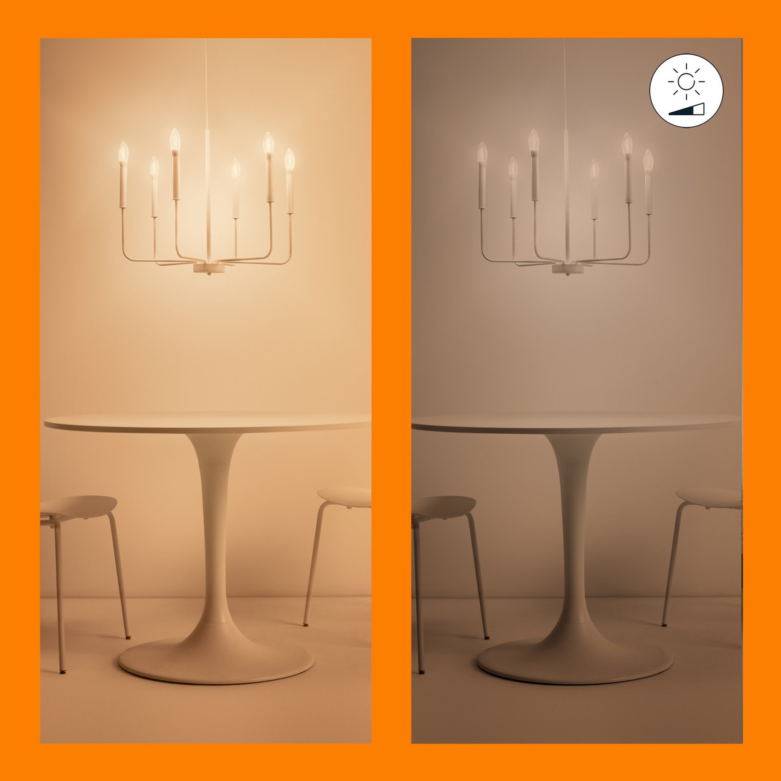 Leuchtmittel Smart TW 4,9W 470lm 2700-6500K Kerzen Clear E14 - WiZ