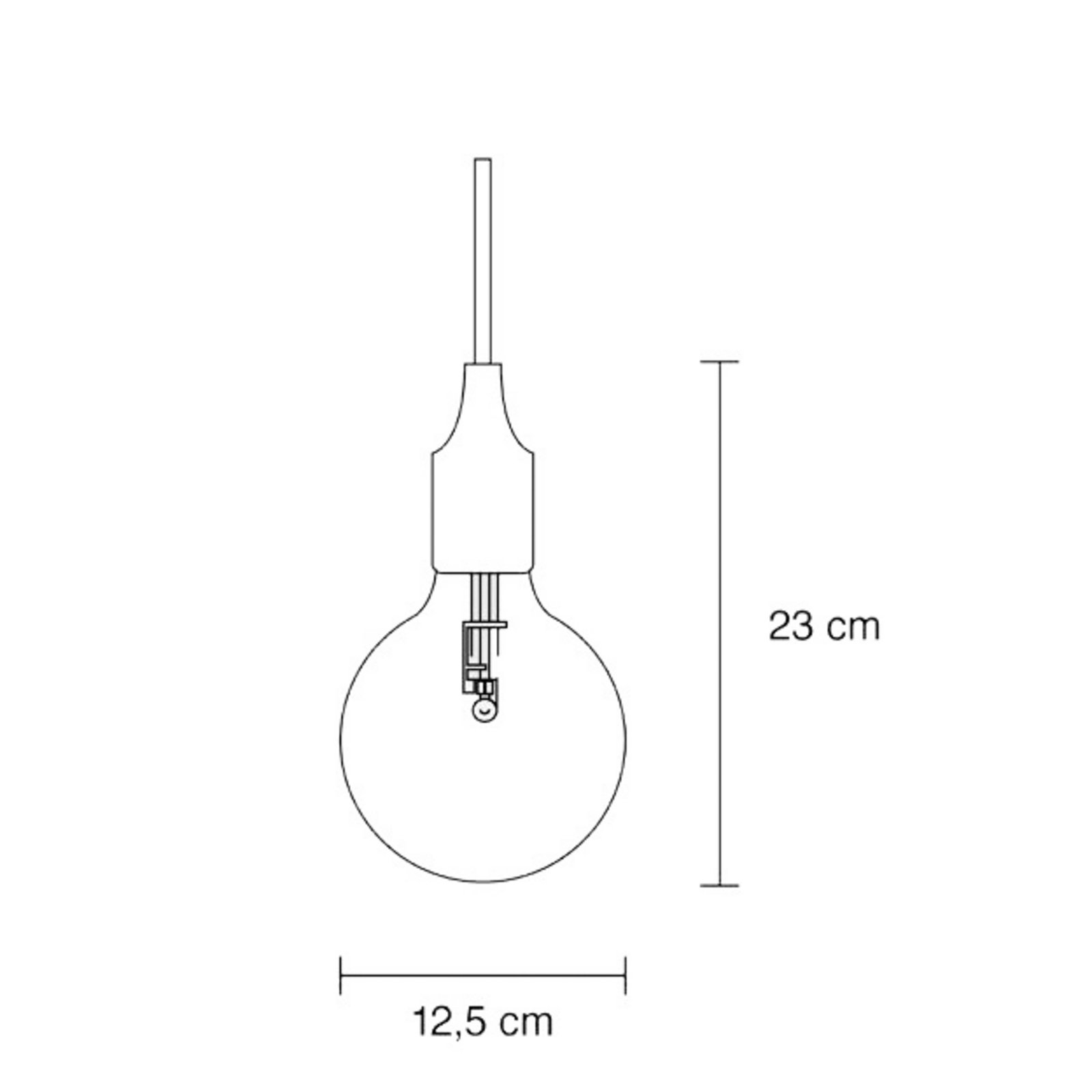 E27 Lustră Pendul Light Grey - Muuto