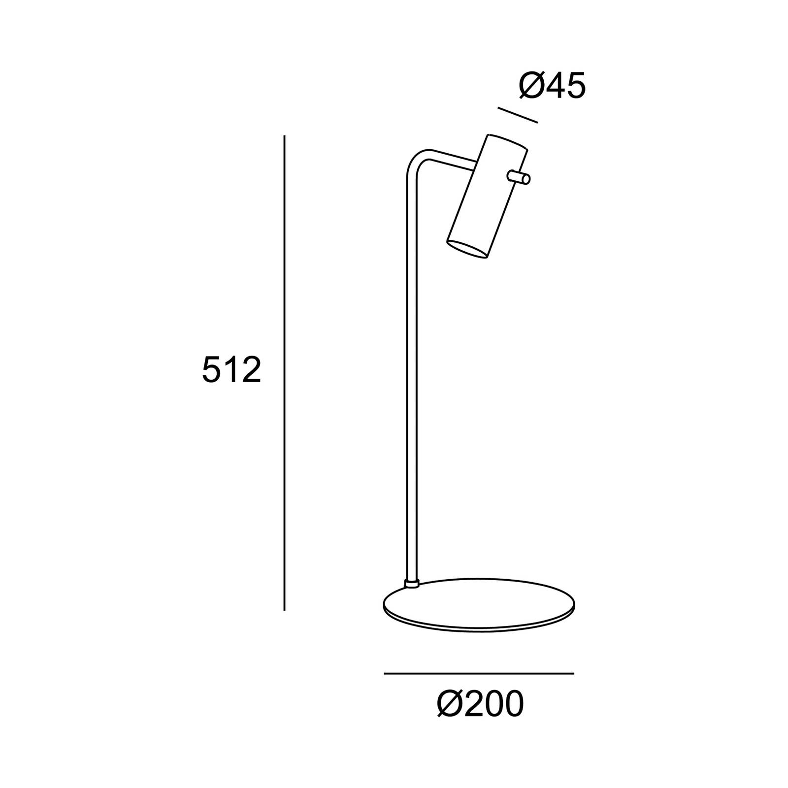 LEDS-C4 Nude Curved lampa stołowa E27 złota/czarna