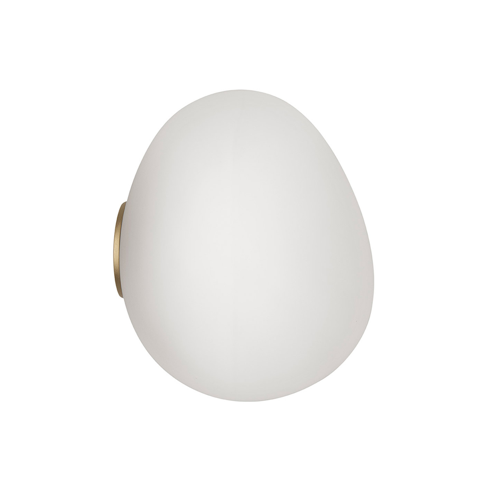 FOSCARINI Foscarini Gregg media wall light, 31 cm, gold, for Living / Dining Room, handblown glass, metal, E27, 150 W, energy efficiency: A++, W: 26 cm, H: 31 cm