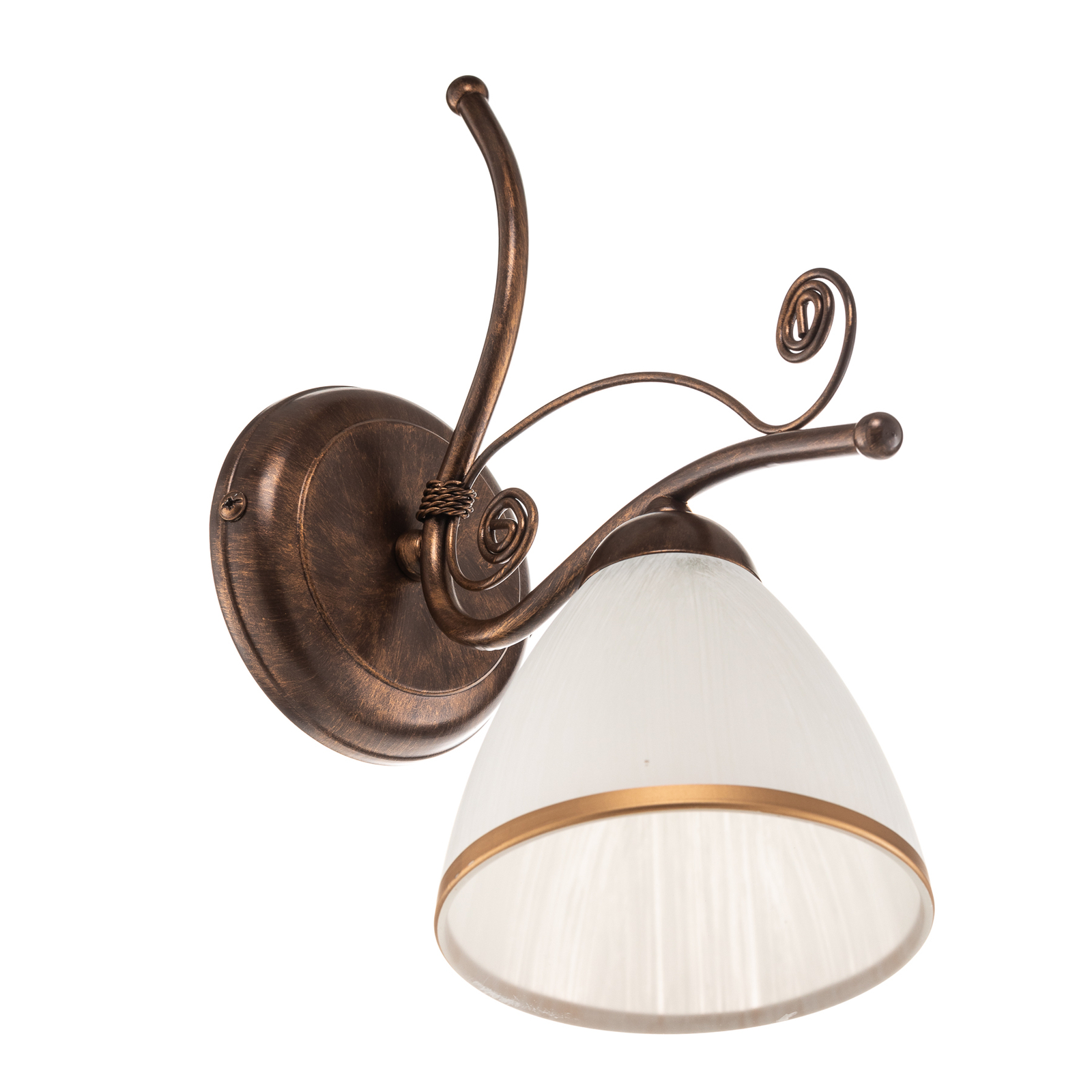 Applique Roma en blanc et brun Luminaire.fr