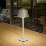 LEDVANCE LED dobíjacia stolová lampa Style Stan, hliník, CCT, béžová