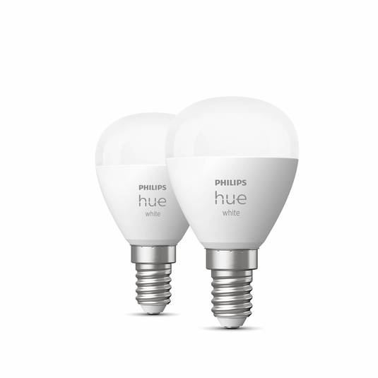 Philips Hue White golf ball LED bulb 2 x E14, 5.7W