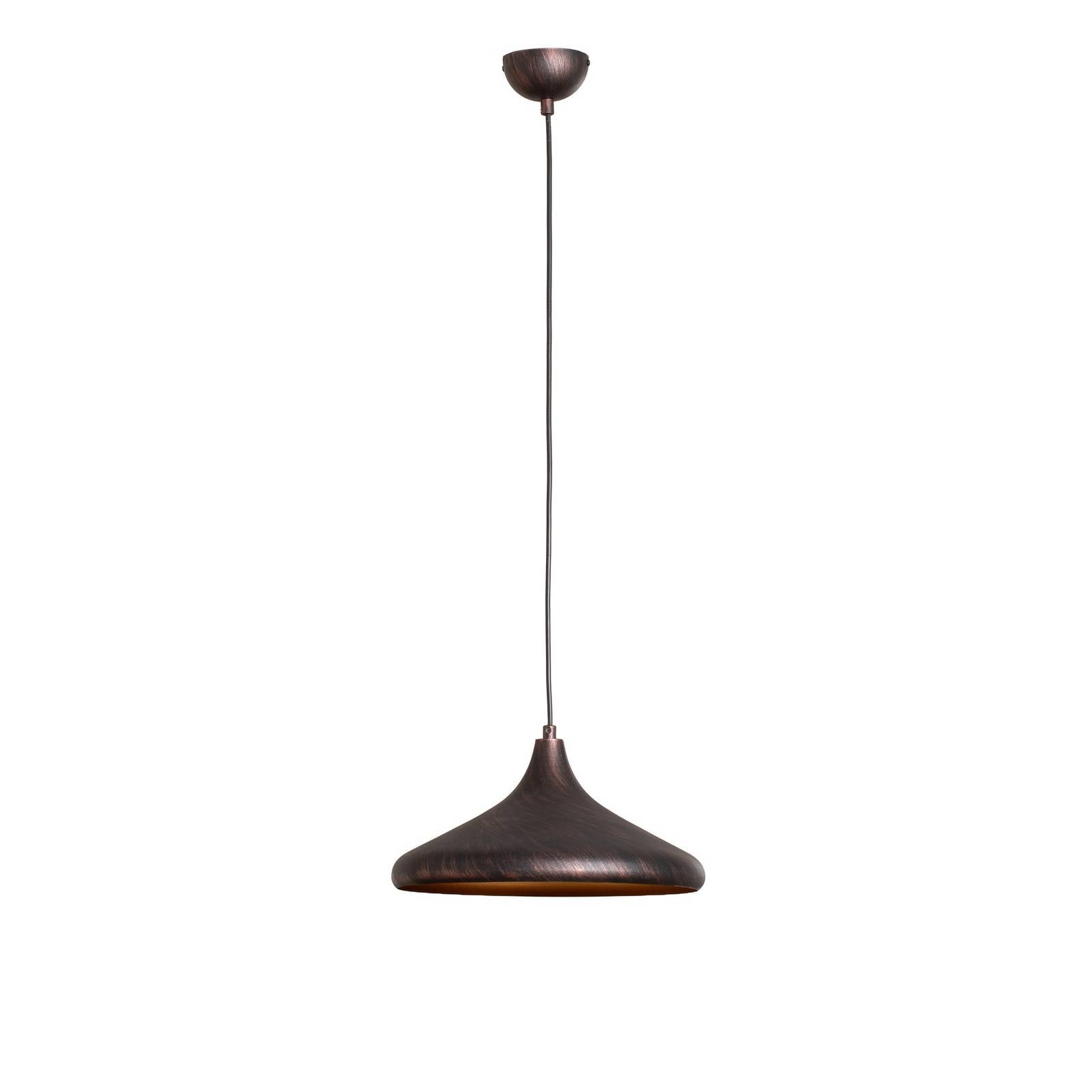Hängeleuchte Barek, schwarz/gold, Ø 34 cm, Metall, E27