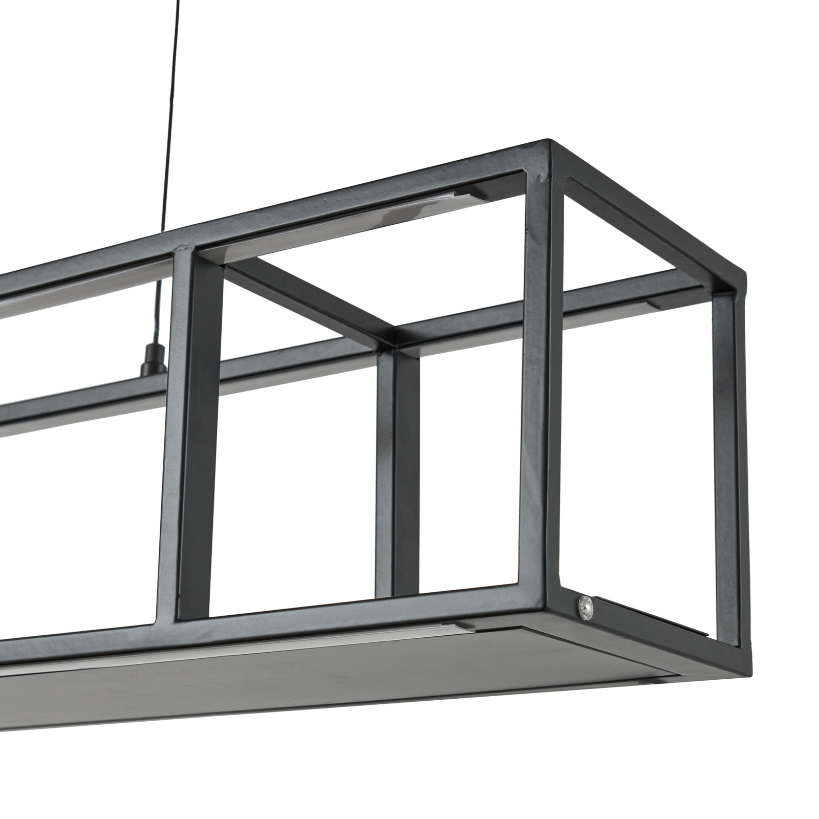 Lucande LED-hänglampa Estante, svart, dimbar, CCT