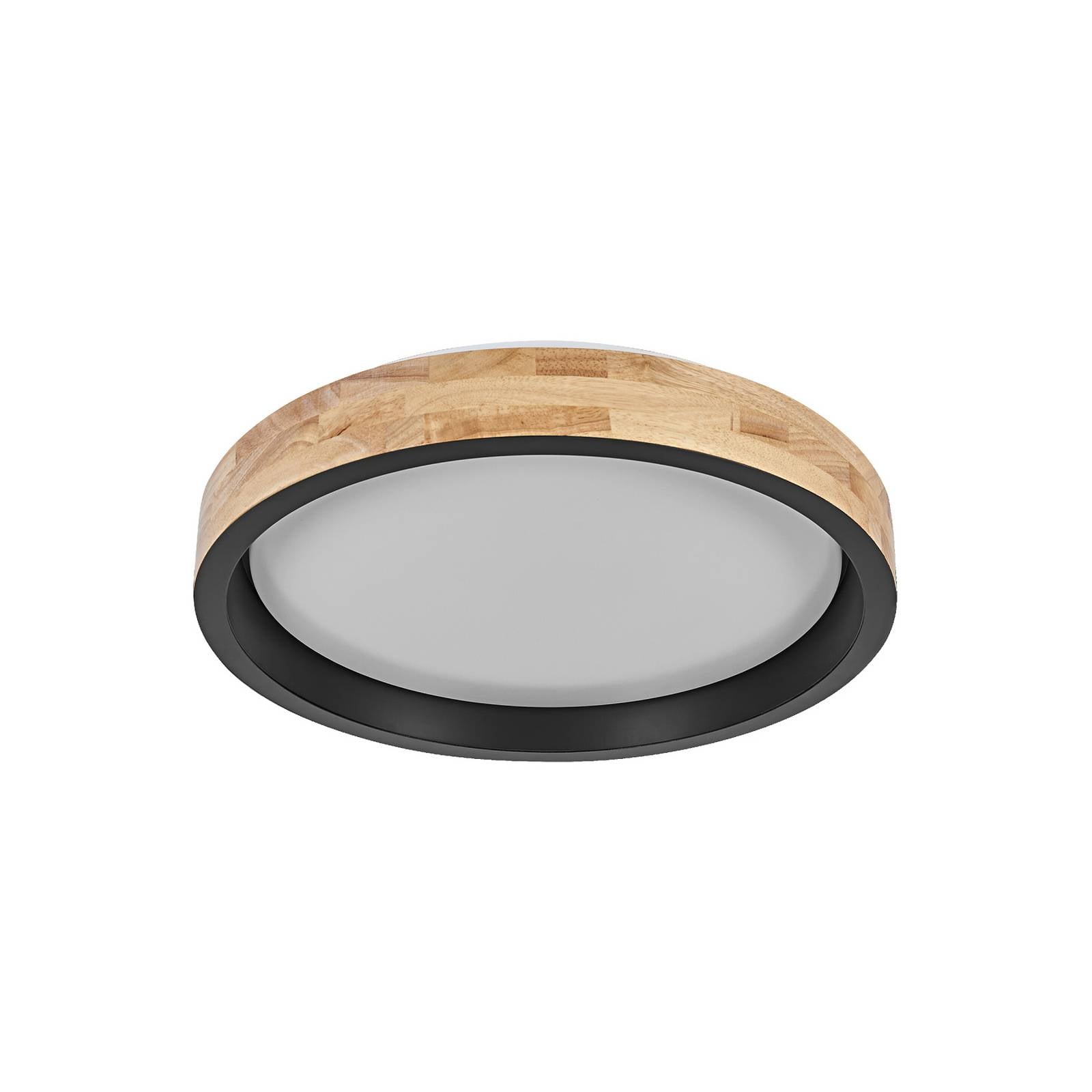 OSRAM LED-Deckenlampe ORBIS MARIANO holz/schwarz Ø 41 cm dim