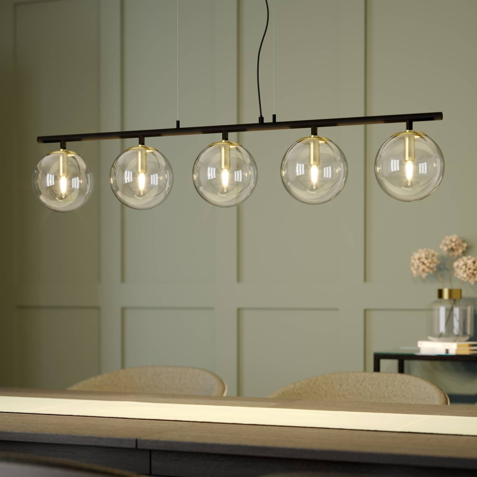 Lucande Sotiana suspension à 5 lampes