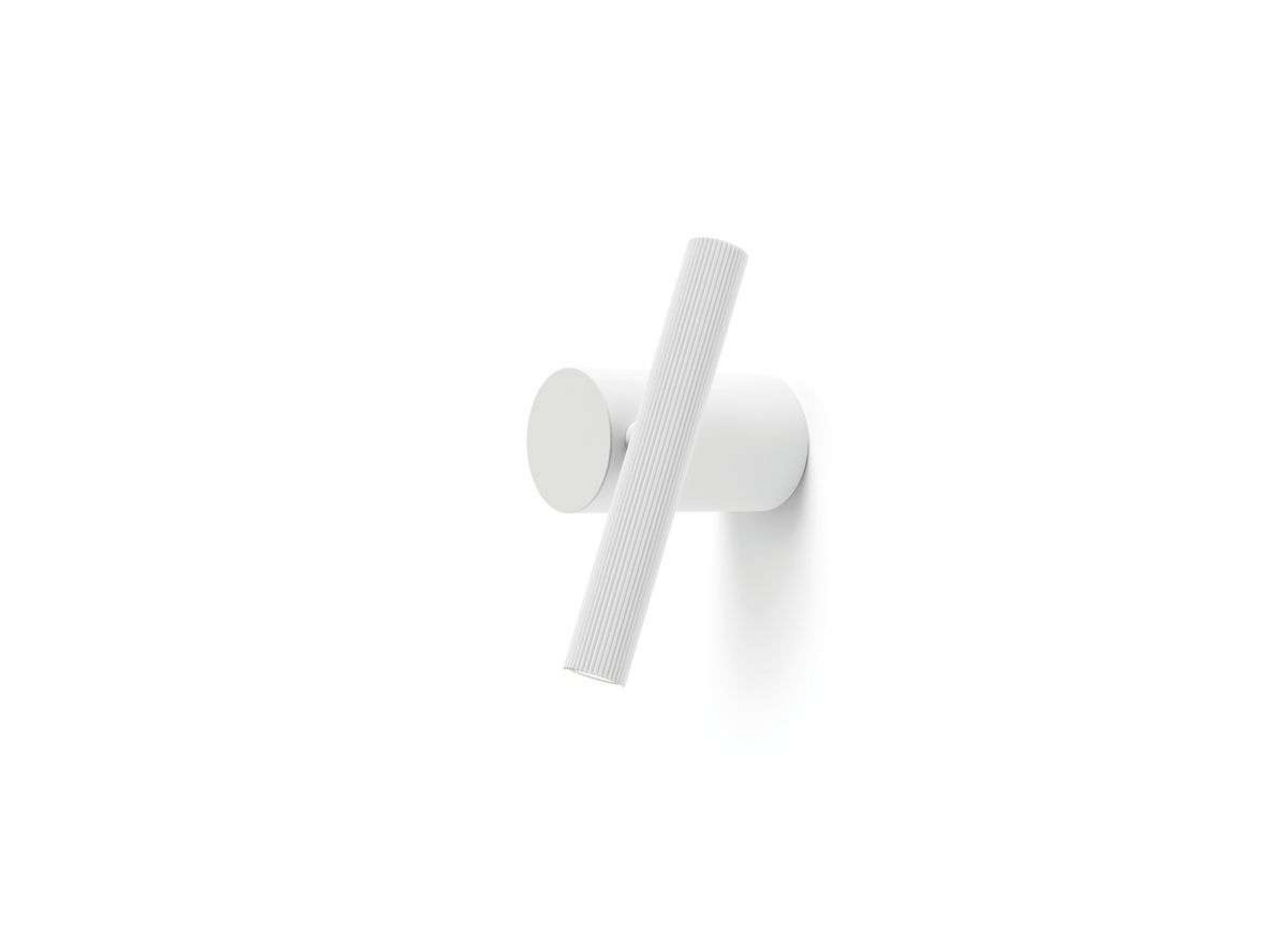 Doi Candeeiro de Parede 2700K White/Ribbed White - Luceplan