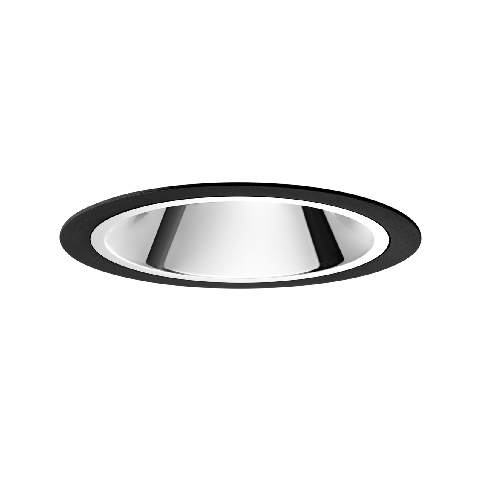 EGG LED recessed light Centro black Ø 11.5 cm 3,000 K 75°