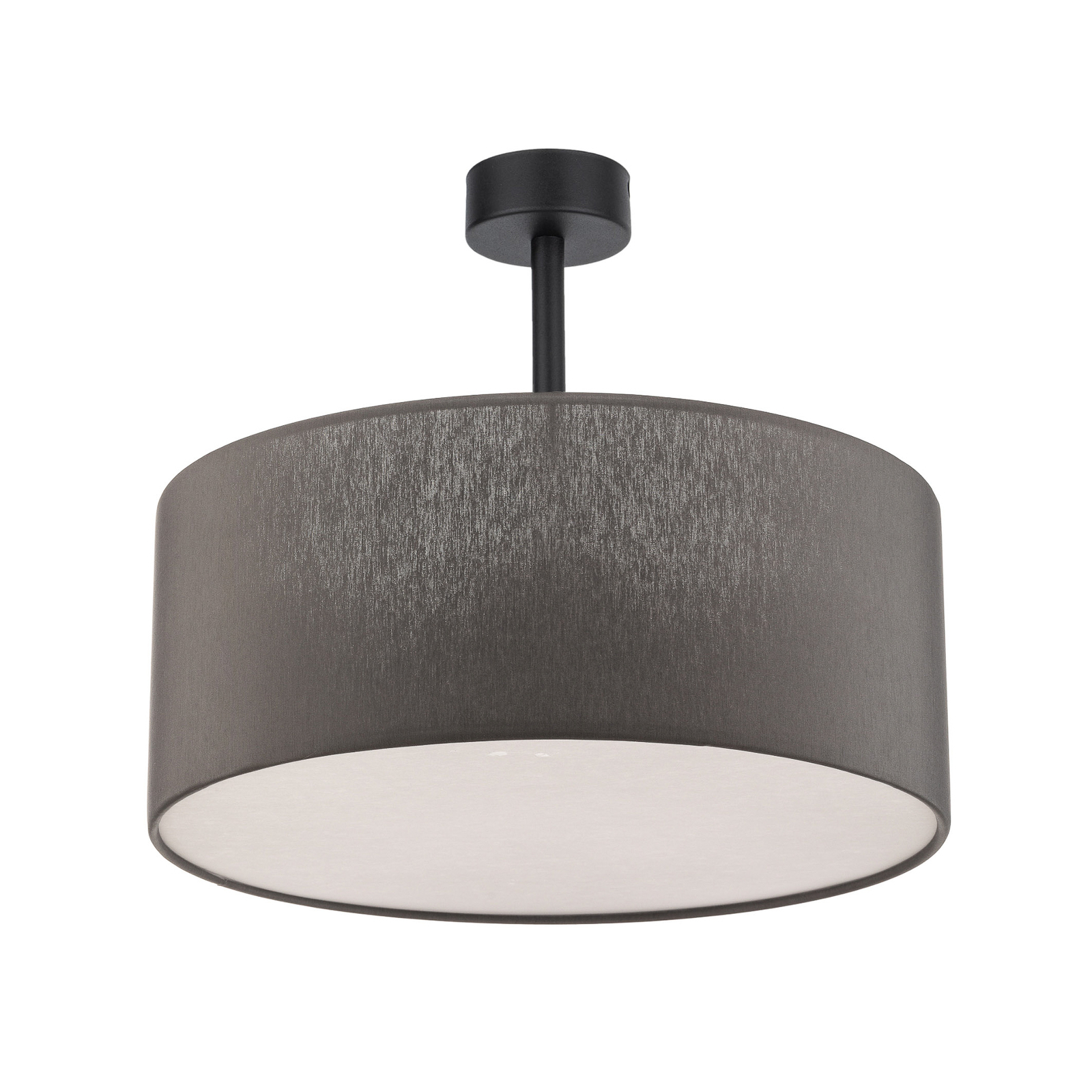 Rondo semi-flush ceiling light, grey Ø 45 cm