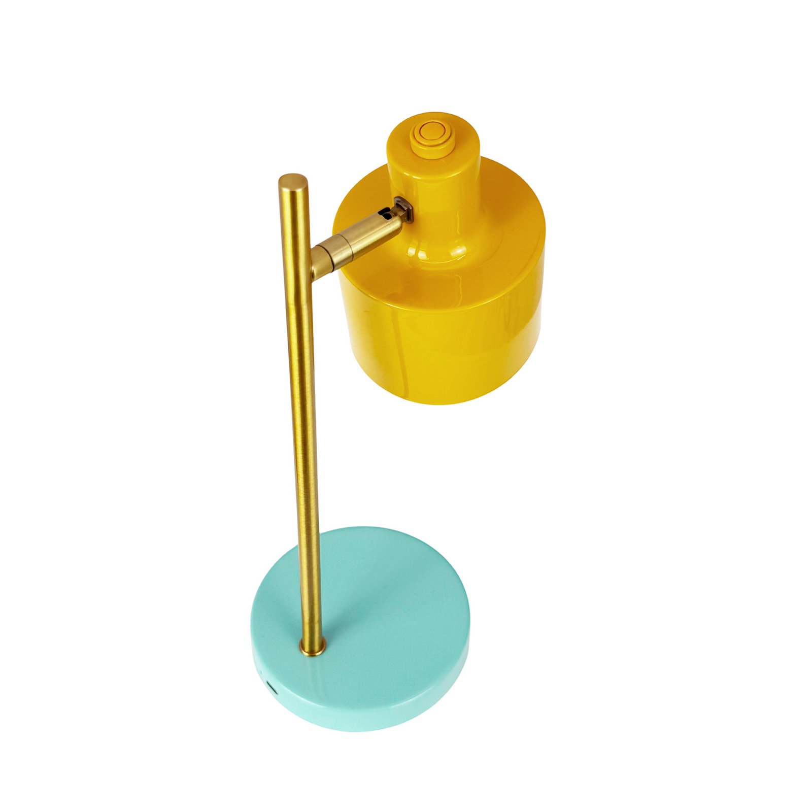 Ocean Portable tafellamp Mini, curry/turkoois - Dyberg Larsen