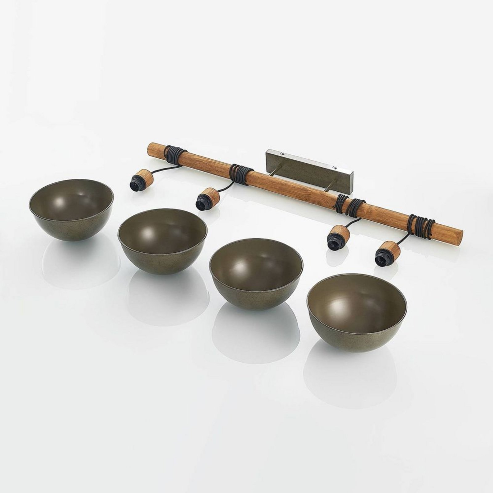 Durbis 4 Riippuvalaisin Dark Grey/Wood - Lindby