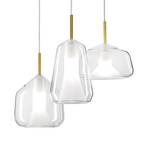 X-Ray hanging light 3-bulb clear/clear/clear