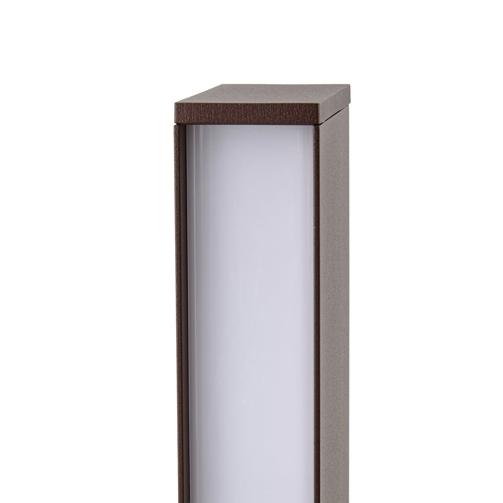 Lirka LED path light, height 60 cm, rust, IP65 - Lucande Lirka LED path light, height 60 cm, rust, IP65 - Lucande