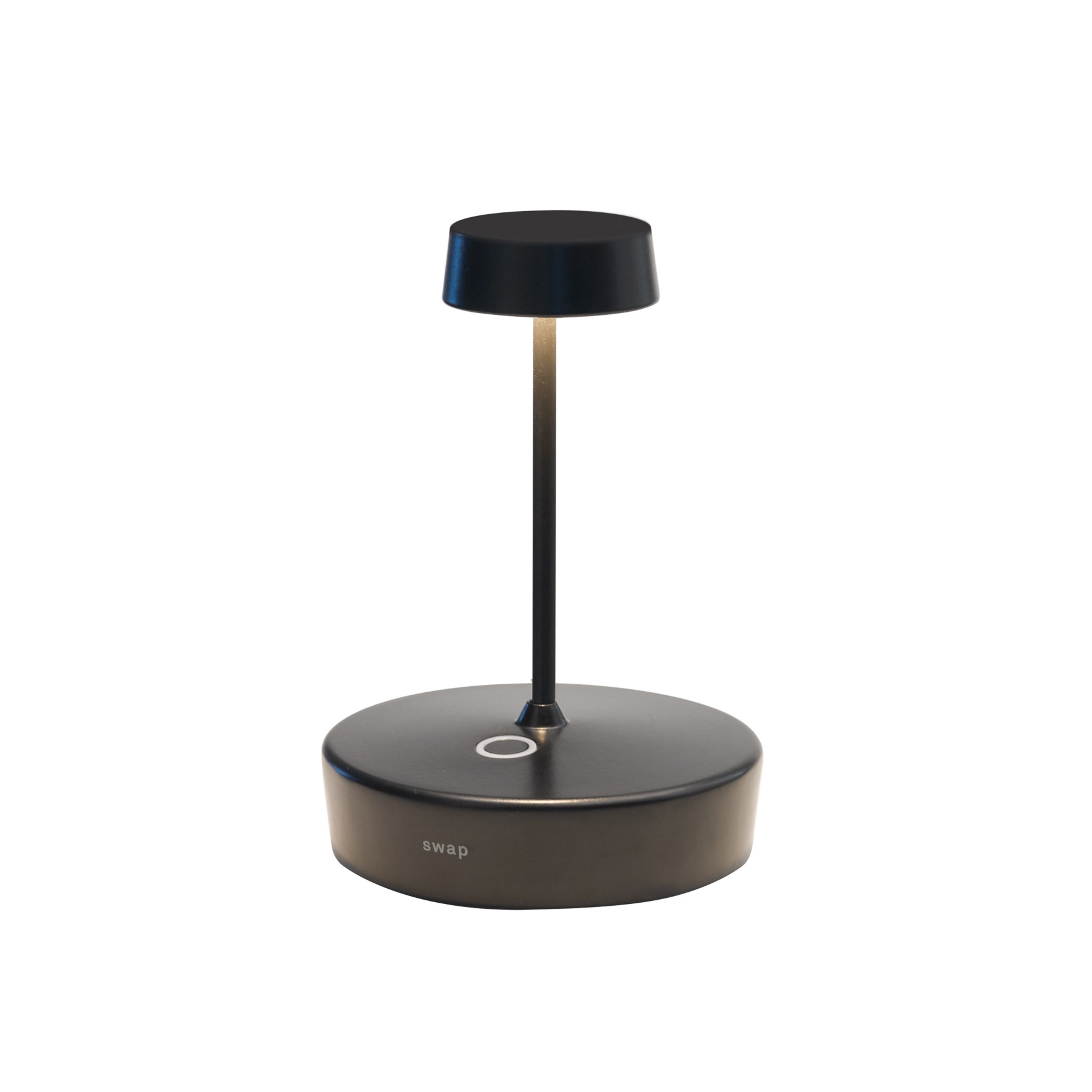 Zafferano Lampada LED da tavolo Swap mini, nero, 15 cm IP65