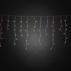 Cortina de luces LED lluvia de hielo, Globos de colores
