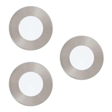 EGLO connect Fueva-C Einbauspot 3 x 3W RGBW nickel