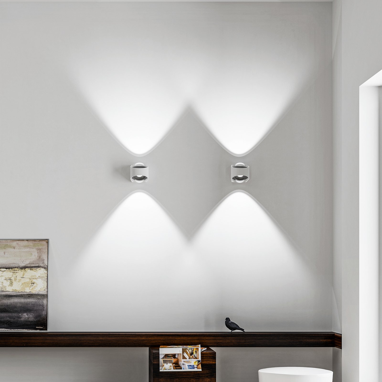 Saga Wall Lamp IP65 White - Loom Design 