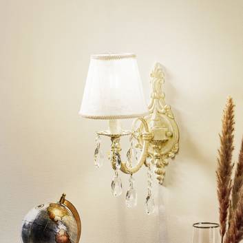 Lámpara de pared Filomena en color marfil