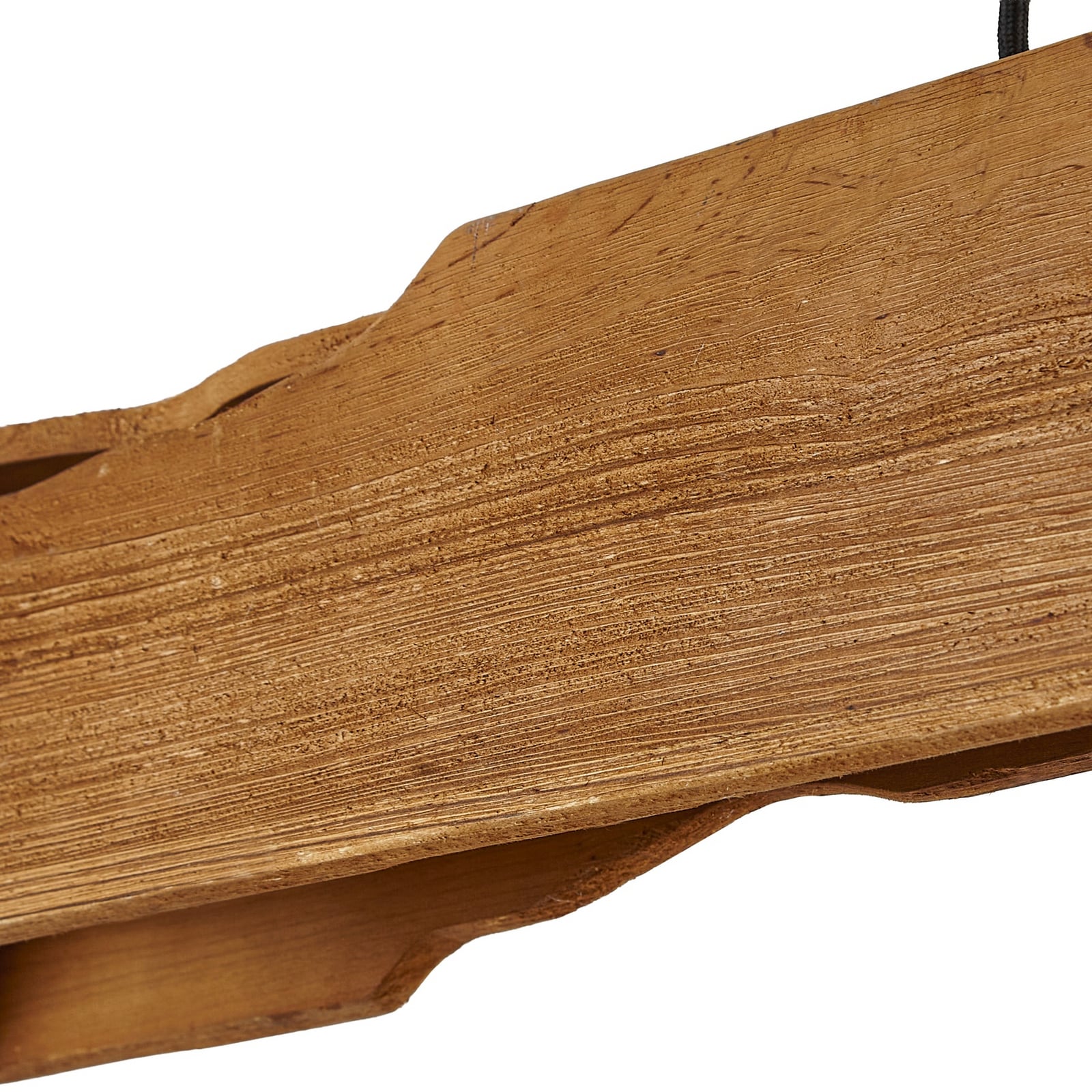 Tarry pendant light, wood, length 110 cm, E27 - Lucande Tarry pendant light, wood, length 110 cm, E27 - Lucande