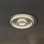 Plafón LED Jayden, negro/antracita, CCT, atenuable