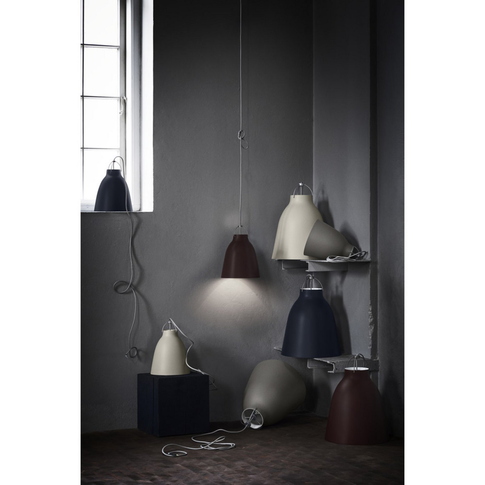 Caravaggio™ P1 Pendant Matt Grey45 - Fritz Hansen