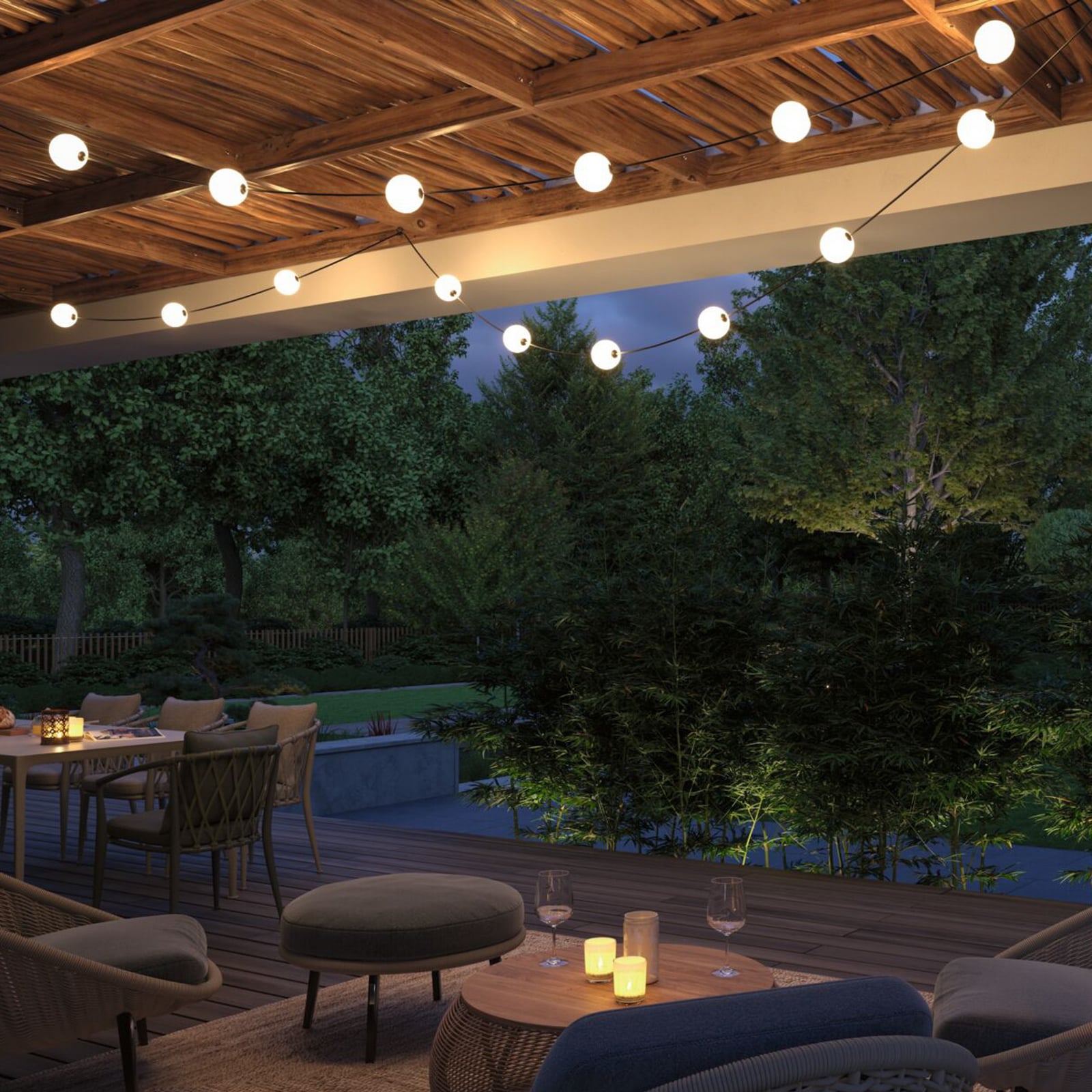 Guirlande lumineuse solaire LED Paulmann Taina, kit de base, 6 m, IP67