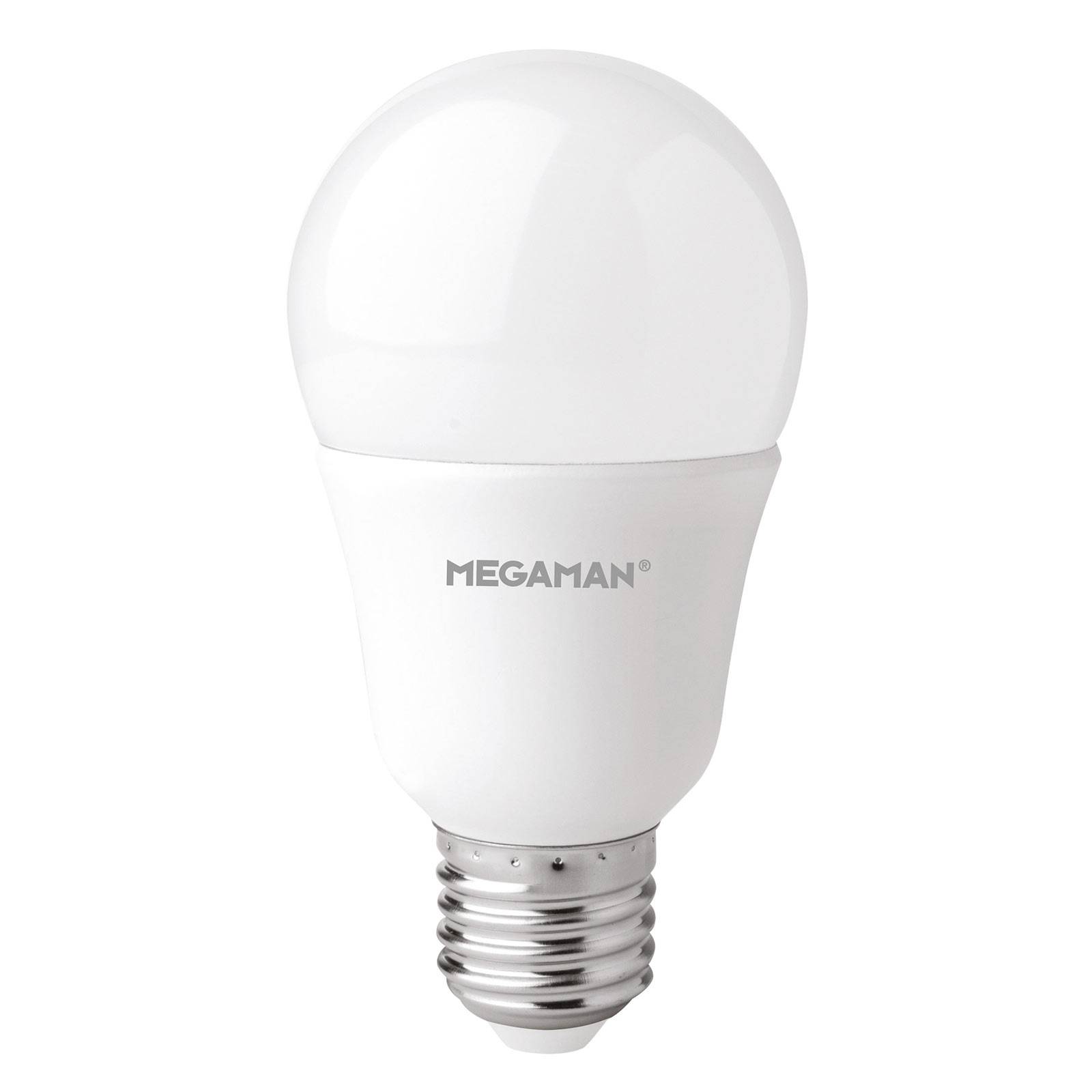 MEGAMAN LED-lampa E27 A60 11W opal varmvit
