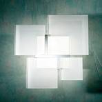 Светлина за таван QUADRIFOGLIO 8050, сребърна, 36 cm