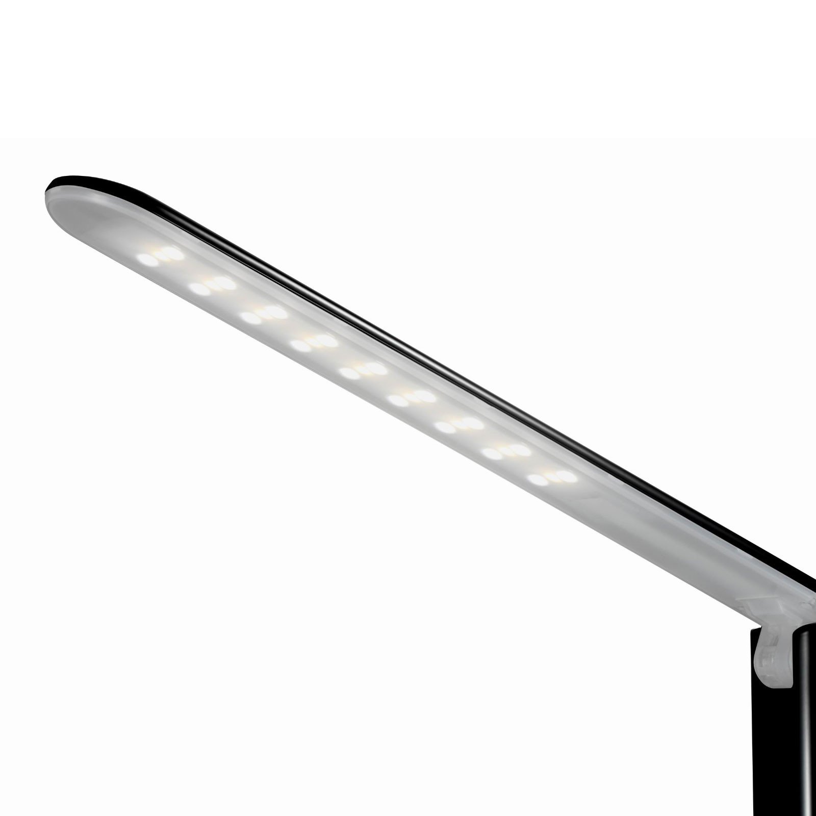 Aluminor Success lampă de birou LED cu ceas negru - Studiu / Birou - modern - Metal