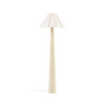 Lotte-lattiavalaisin, korkeus 150 cm, beige, E27, metalli / tekstiili – Lindby