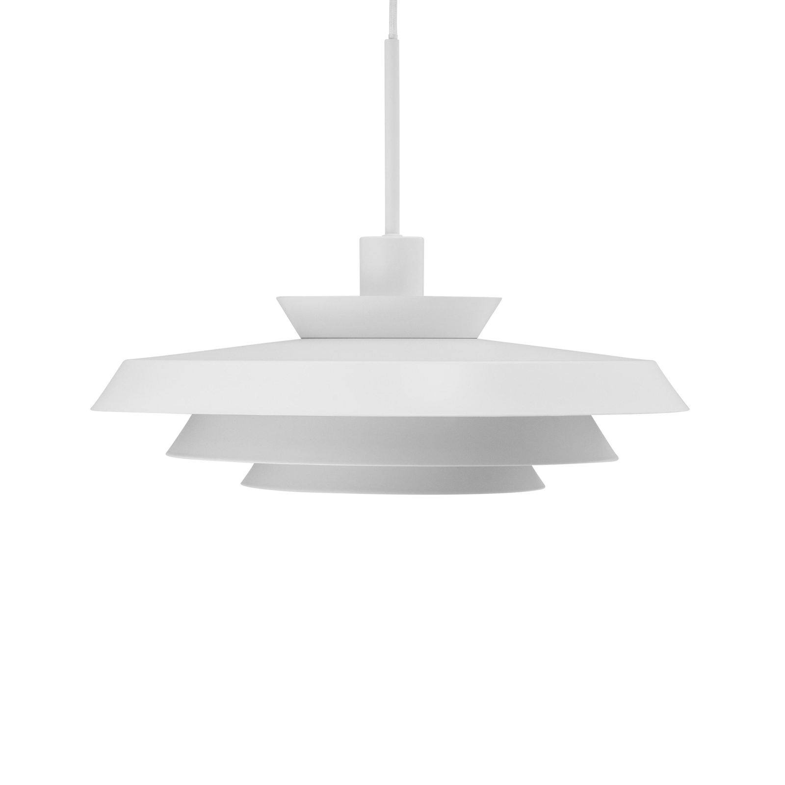 Dyberg Larsen hanglamp DL44, wit, metaal, Ø 45 cm