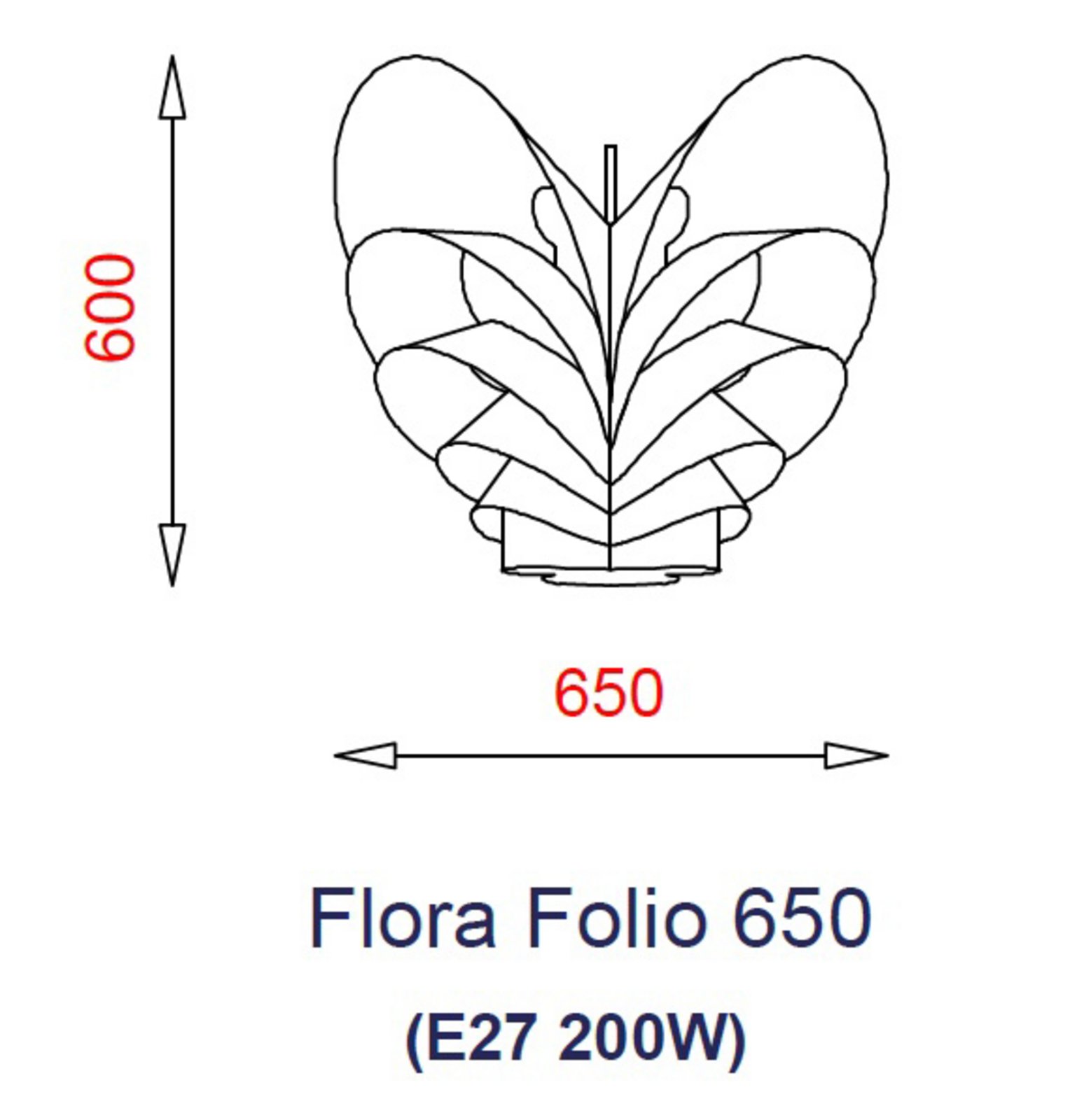 Flora Folio Lustră Pendul - Piet Hein