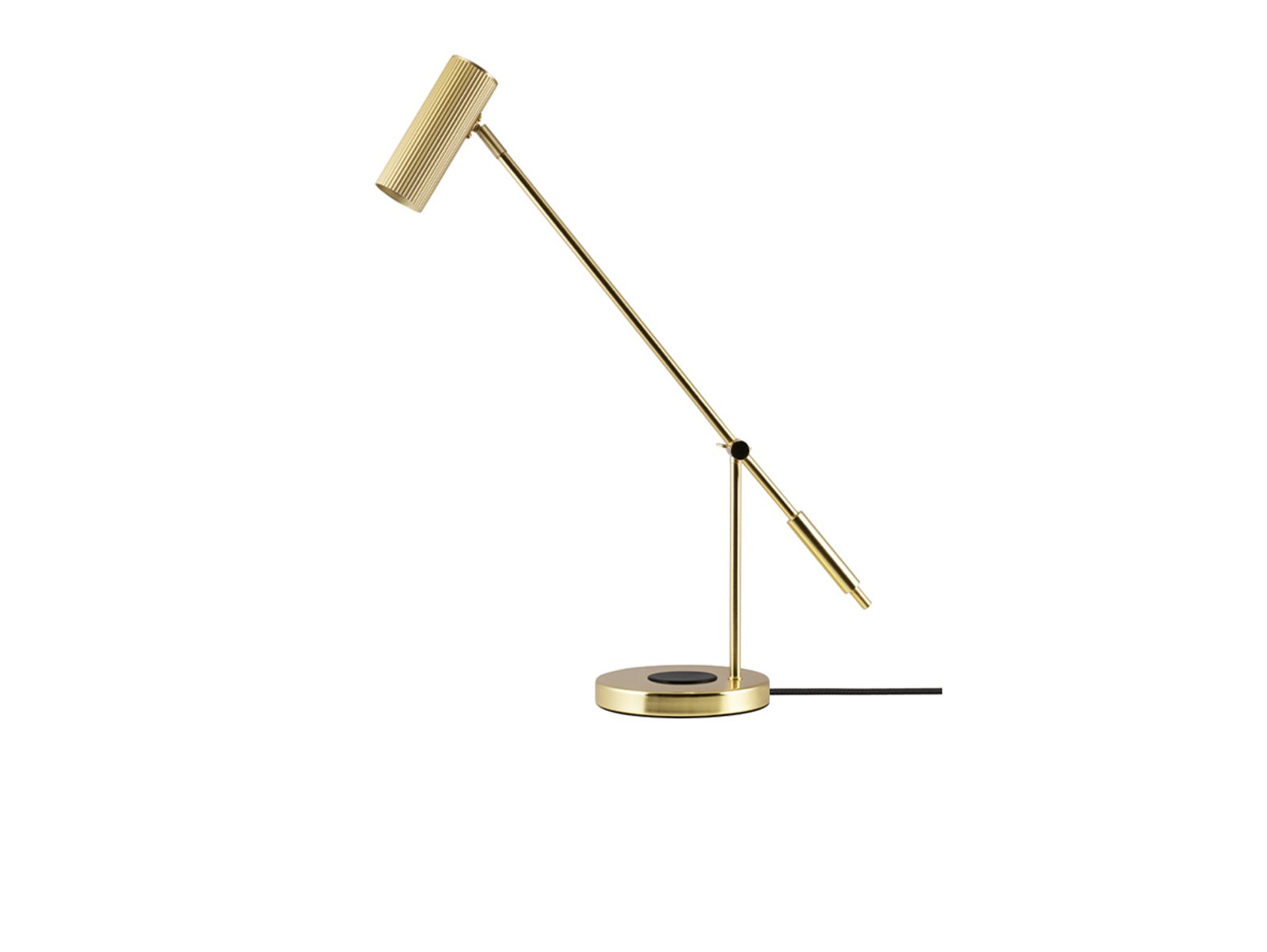 Hubble Read Asztali Lámpa w/Wireless Charging Brushed Brass - Globen Lighting