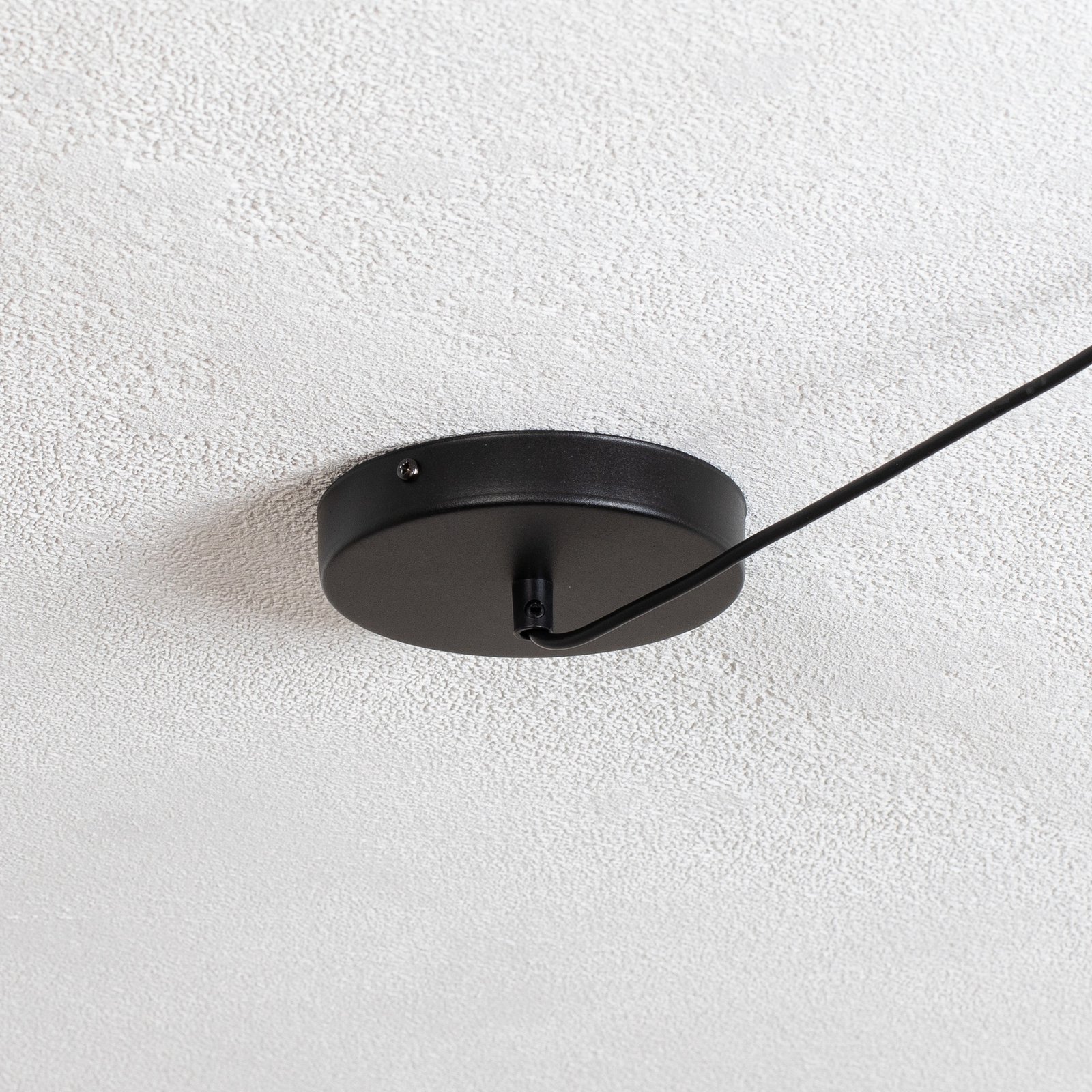 Závěsné svítidlo Origo, Ø 30 cm, kouřově šedá/černá, decentrální