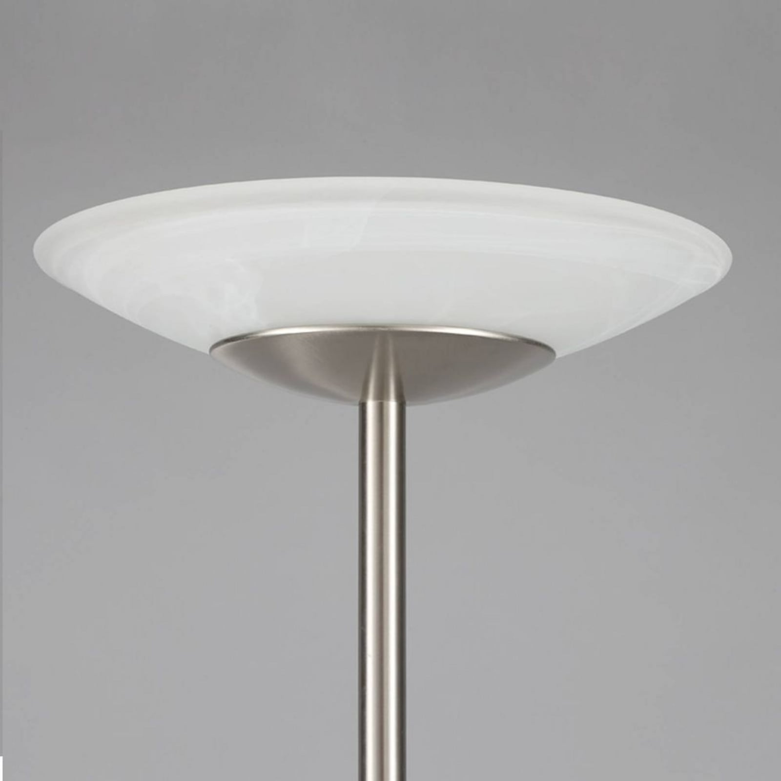 Lampa stojąca LED Lindby Ragna, nikiel, metal, ściemniany Lampa stojąca LED Lindby Ragna, nikiel, metal, ściemniany