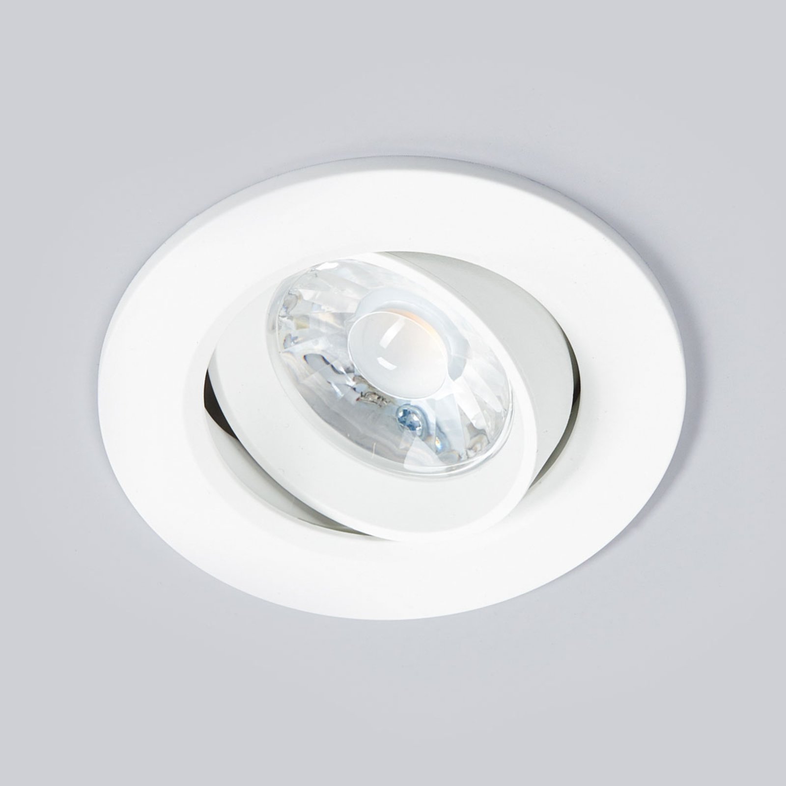 Quentin LED recessed light in white, 6W