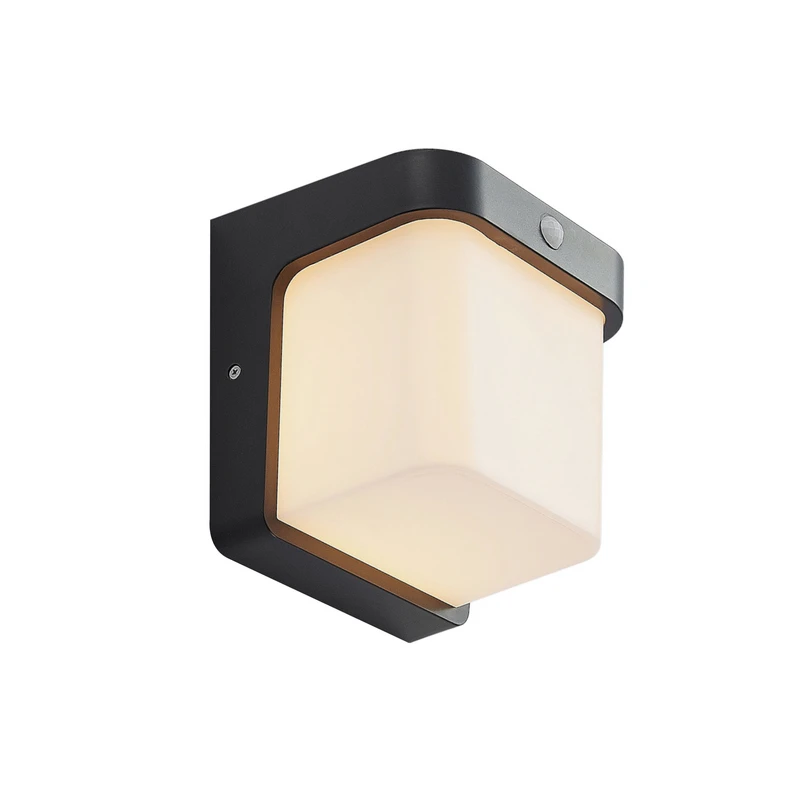 Lindby – Adenike LED Außen Wandleuchte w/Sensor Dark Grey