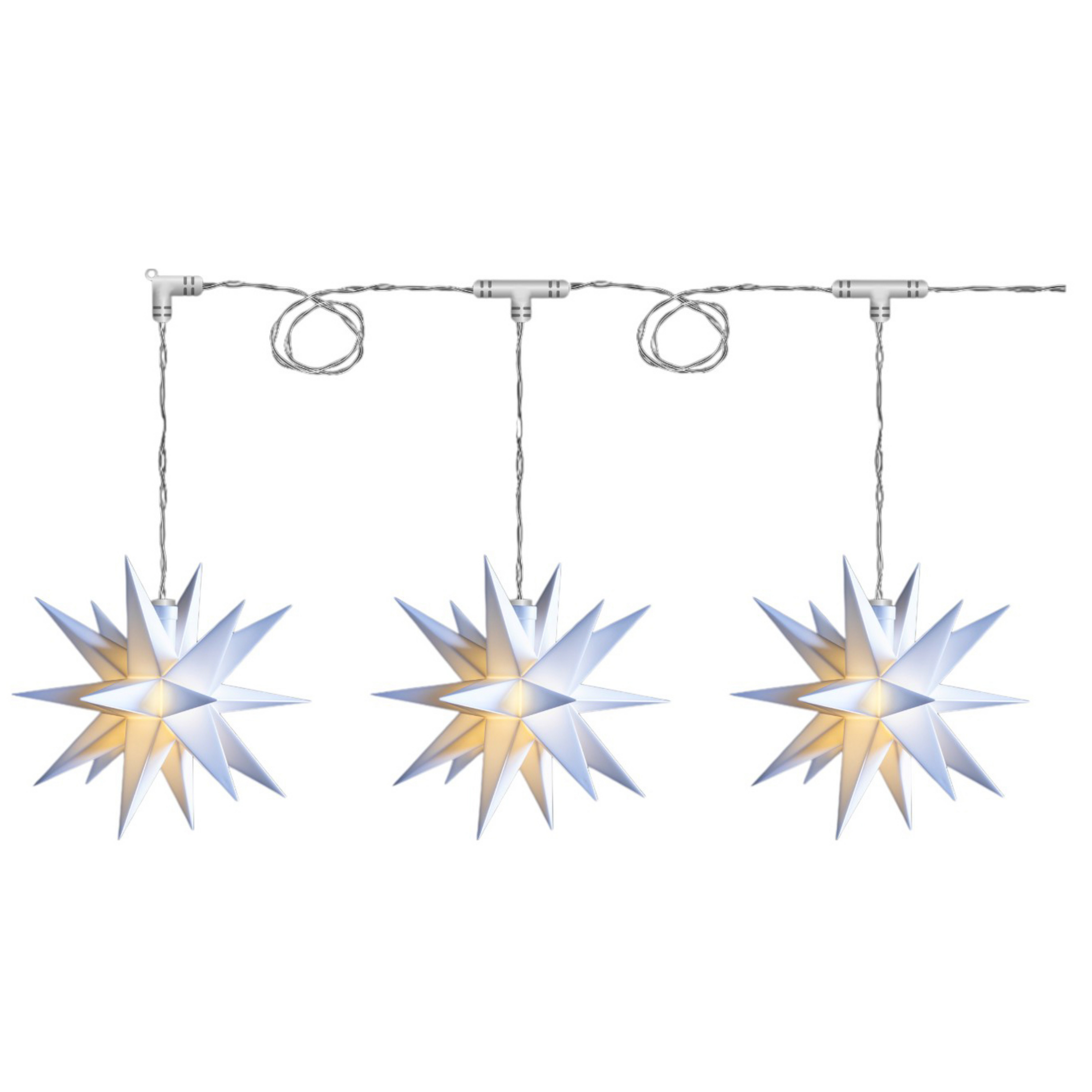 STERNTALER Guirlande lumineuse étoile, blanche Ø 16 cm 18 branches à 3 lampes