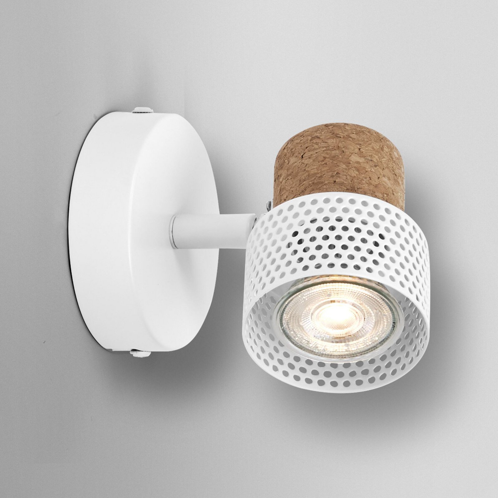 OSRAM Wandstrahler CORK, weiß, 1 Spot, GU10-LED, 927, dim