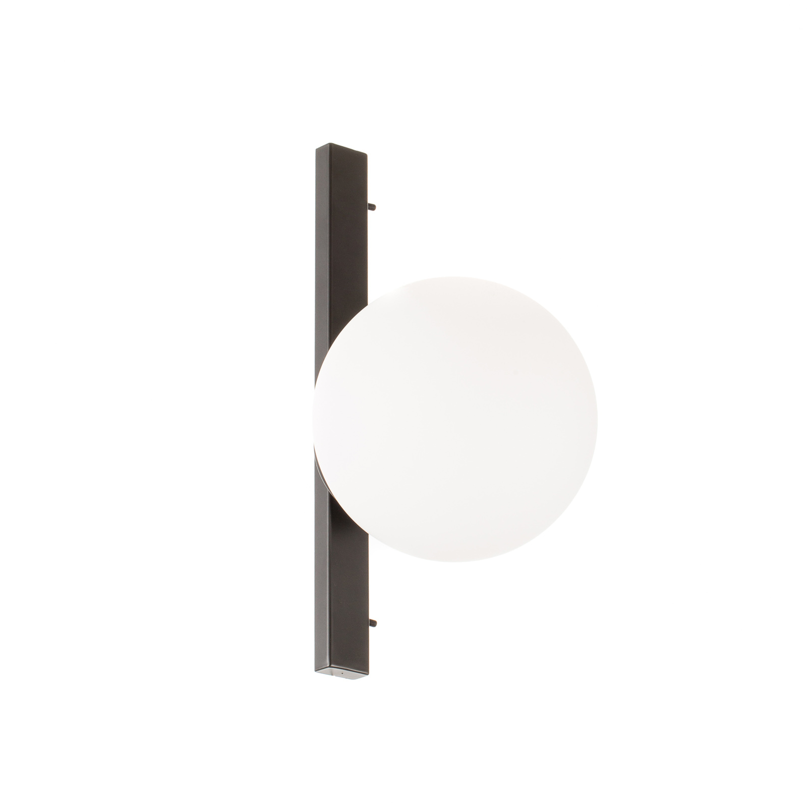 Pluto wall light in black and white, 1-bulb