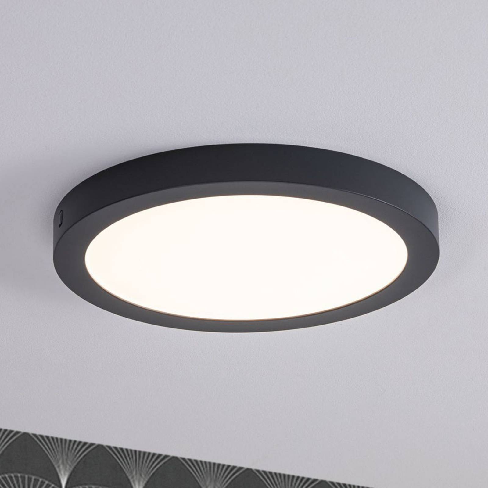 Paulmann Abia panel LED Ø 30cm 2 700 K ciemnoszary