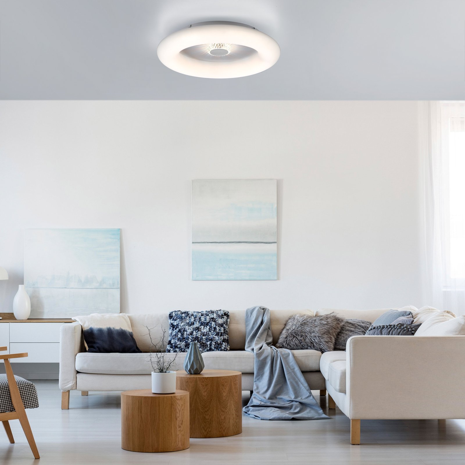 Φωτιστικό οροφής Vertigo LED, CCT, λευκό, Ø 50 cm