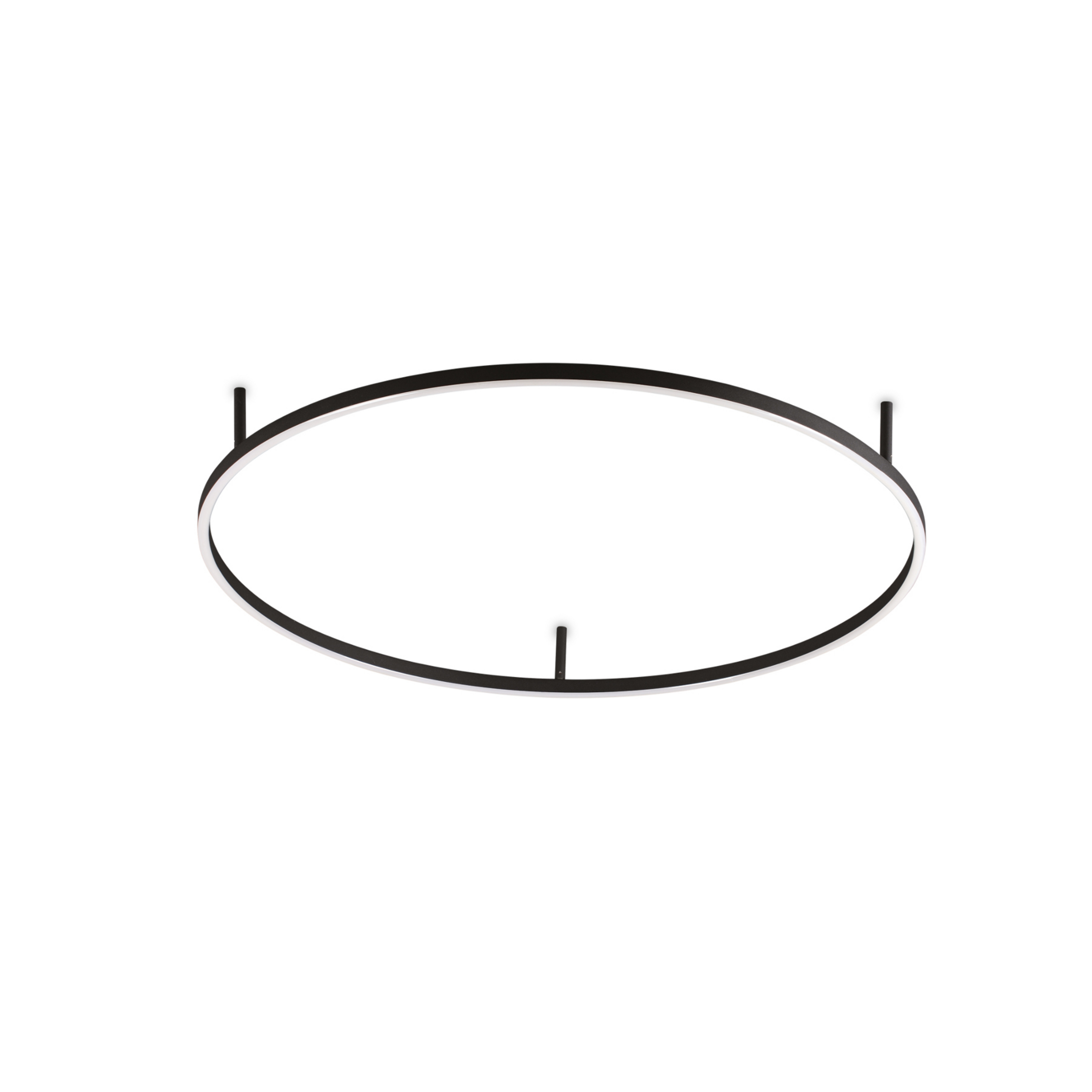Ideal Lux Lampa sufitowa LED Oracle Slim Ø 90 cm czarna 3000K